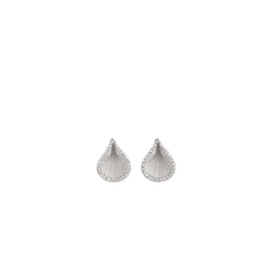 Goccia Drop Diamond Earrings - 18ct White Ice Gold - GOR2226W