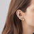 Desert Rose Diamond Stud Earrings - 18ct Yellow Sunrise Gold