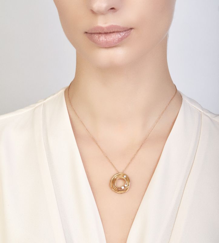 Dune Diamond Pendant - 18ct Yellow Sunrise Gold