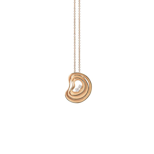 Dune Atolli Diamond Pendant - 18ct Orange Apricot Gold