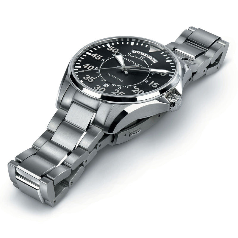 Khaki Aviation Pilot Day Date Auto Gents Watch, 42mm - H64615135