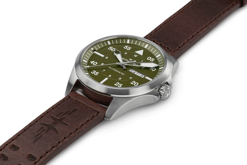Khaki Aviation Pilot Day Date Auto Gents Watch, 42mm - H64635560