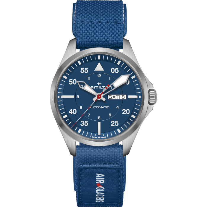 Khaki Pilot Day Date Auto Air Glaciers Edition, 42mm - H64655941
