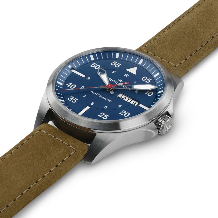 Khaki Pilot Day Date Auto Air Glaciers Edition, 42mm - H64655941