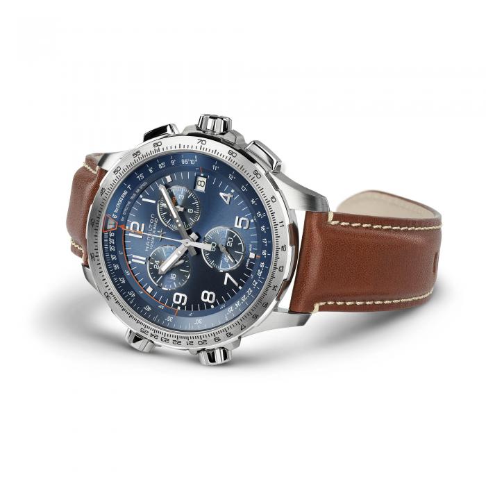 Khaki Aviation X-Wind GMT Chrono Quartz, 46mm - H77922541