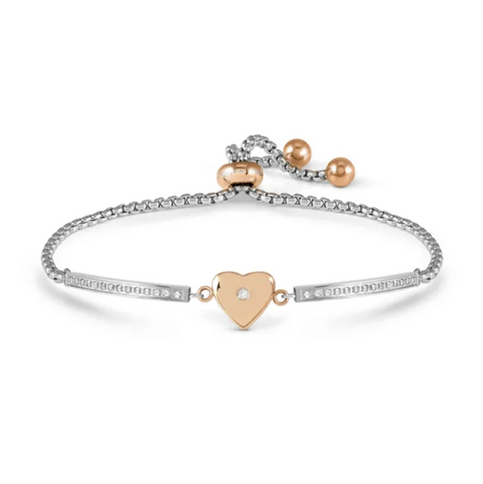 Milleluci Heart Bracelet - Silver/Rose - 028017/022