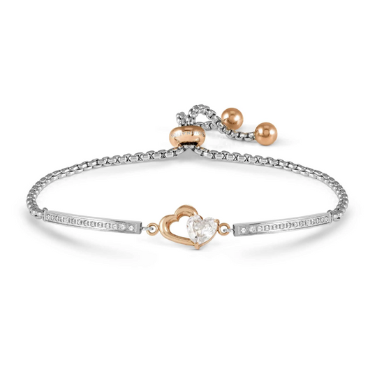 Milleluci Heart Bracelet - Silver/Rose - 028020/022