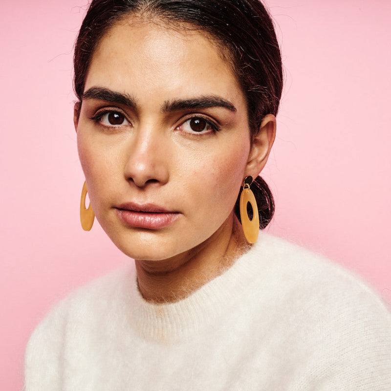 Hepworth Earrings - Gold/Mica - SP-765