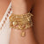 Didi Sparkle Heavenly Heart Bracelet - Gold - GBDS1024