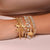Decorated Elephant Bracelet - Gold/Silver - GMBSBNH4024