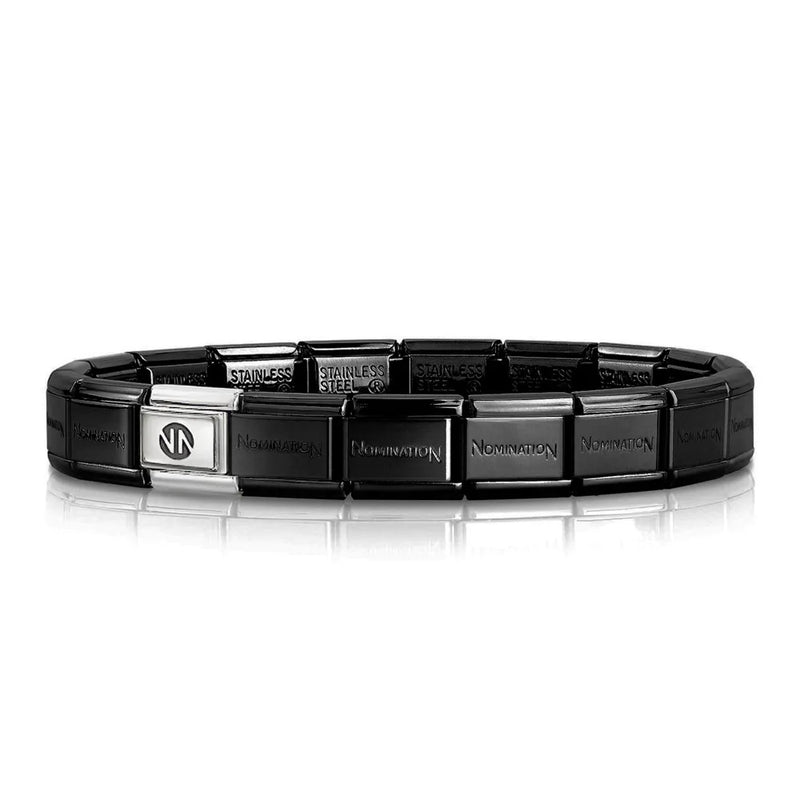 Composable Gunmetal Classic Starter Bracelet, 18cm - 530301/SI/002