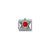 Composable Classic Red Coral Starfish Link - Silver - 330511/08