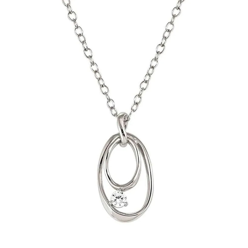 My Rebel Art Oval Pendant Necklace - Silver - 242806/053