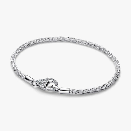 Foxtail CZ Clasp Bracelet - Sterling Silver - 594462C01
