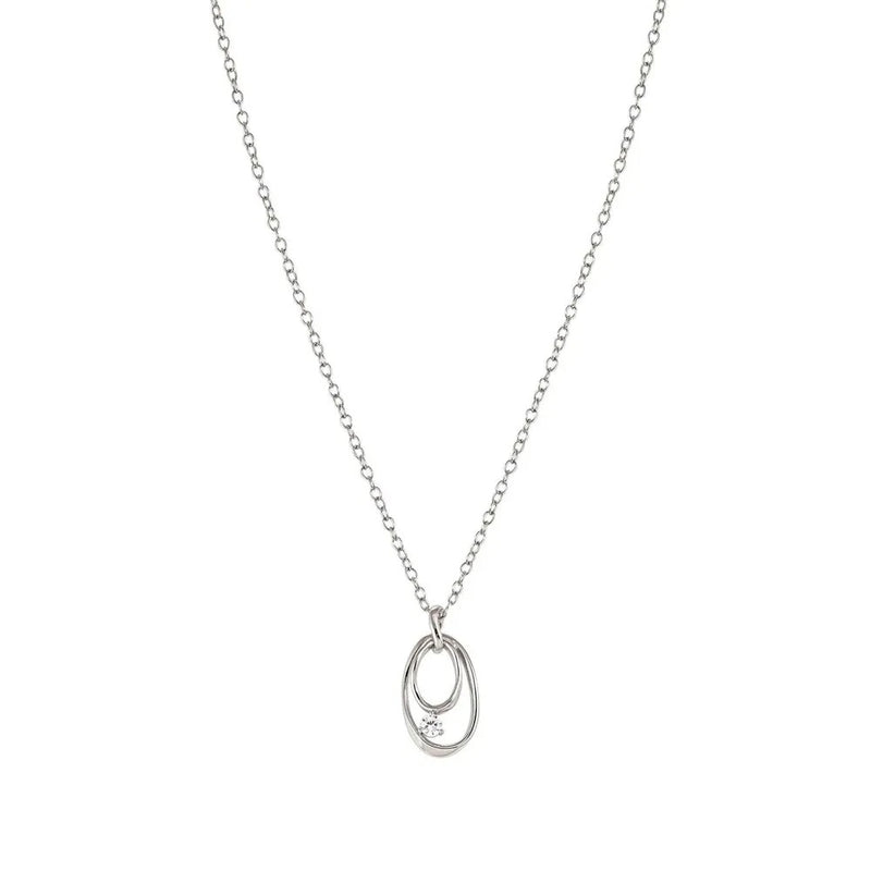My Rebel Art Oval Pendant Necklace - Silver - 242806/053