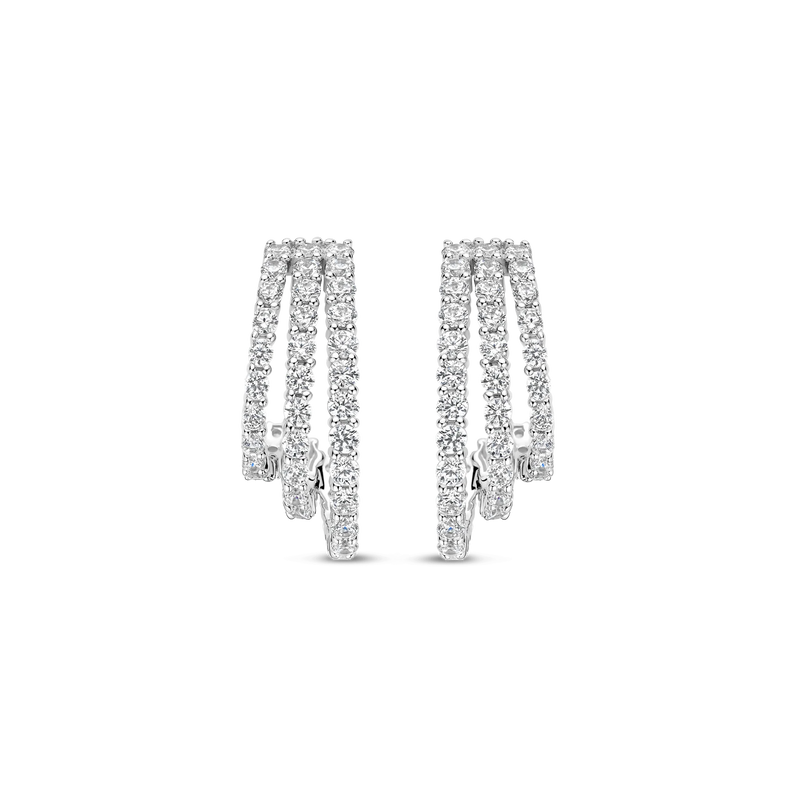 Stardust Zirconia Earrings - Silver - 78069ZI