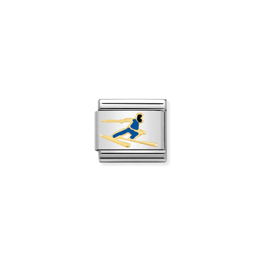 Composable Classic Skier Link - Gold/Blue - 030259/16
