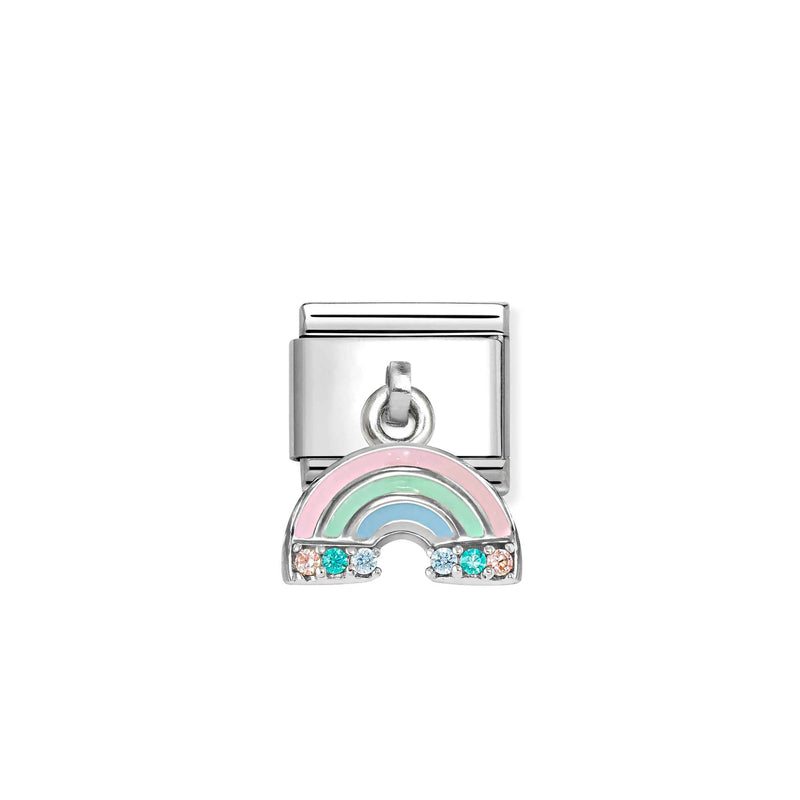 Composable Classic Rainbow Pendant Link - Silver - 331815/17