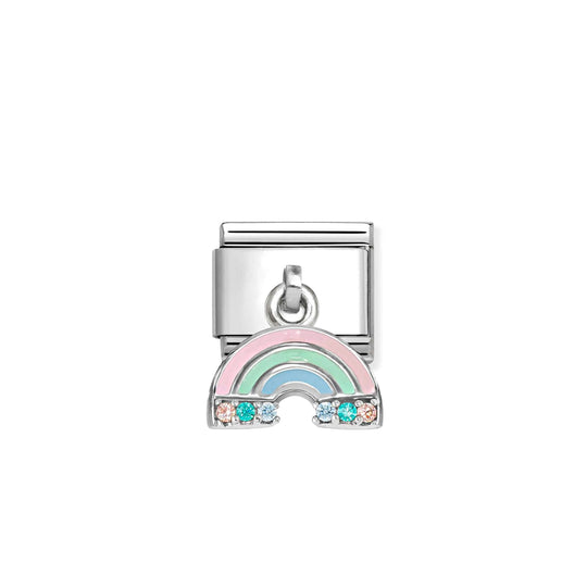 Composable Classic Rainbow Pendant Link - Silver - 331815/17