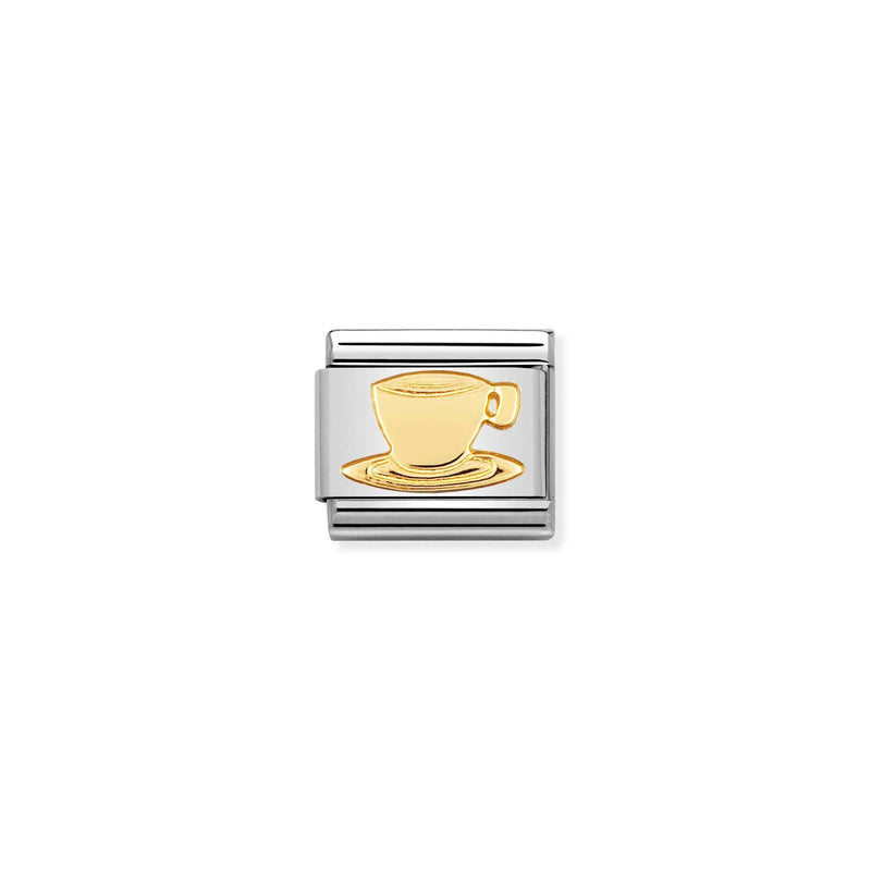 Composable Classic Coffee Cup Link - Gold - 030109/05