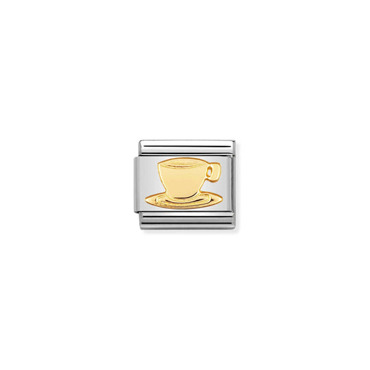 Composable Classic Coffee Cup Link - Gold - 030109/05