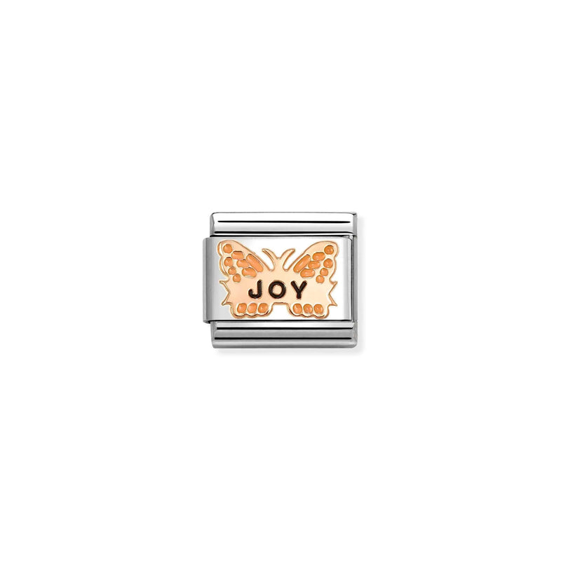 Composable Classic Orange Butterfly JOY Link - Rose Gold - 430202/52