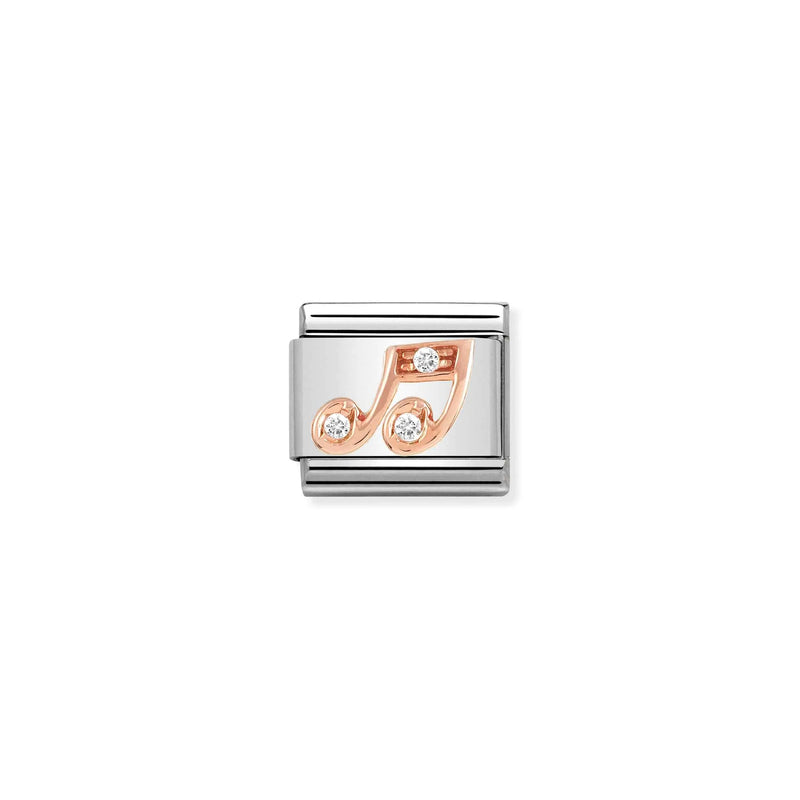 Composable Classic Music Note Link - Rose Gold - 430305/25