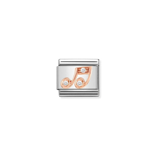 Composable Classic Music Note Link - Rose Gold - 430305/25