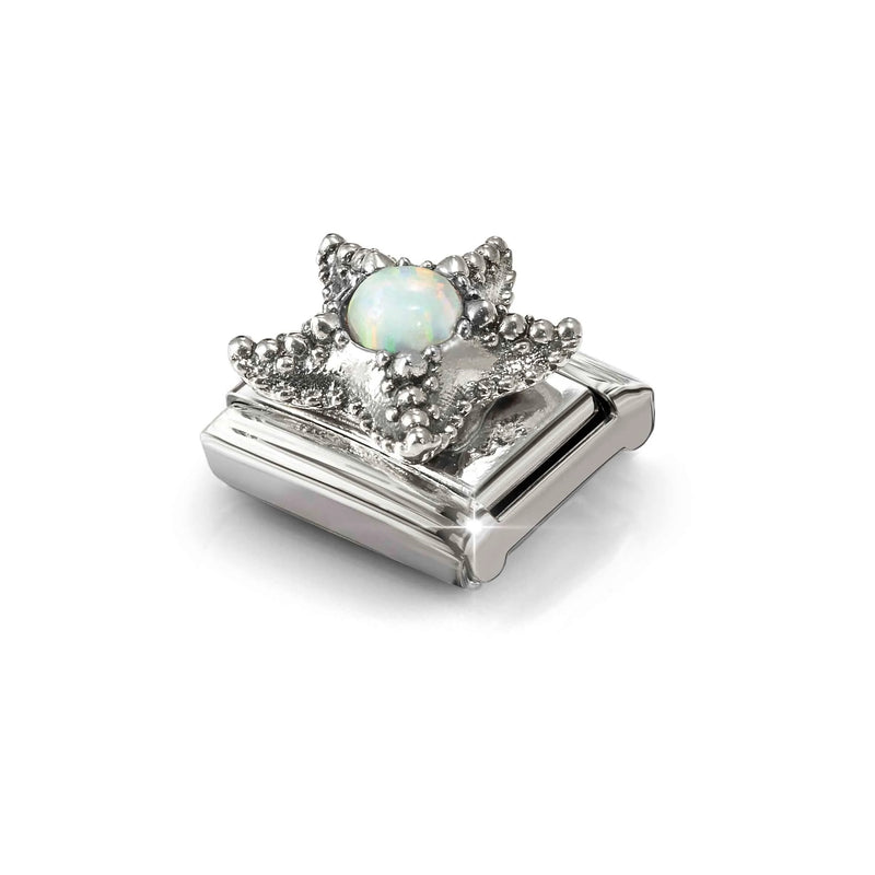 Composable Classic White Opal Starfish Link - Silver - 330511/05
