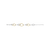 Connected Circle Bracelet - Silver/Gold - 23096ZY