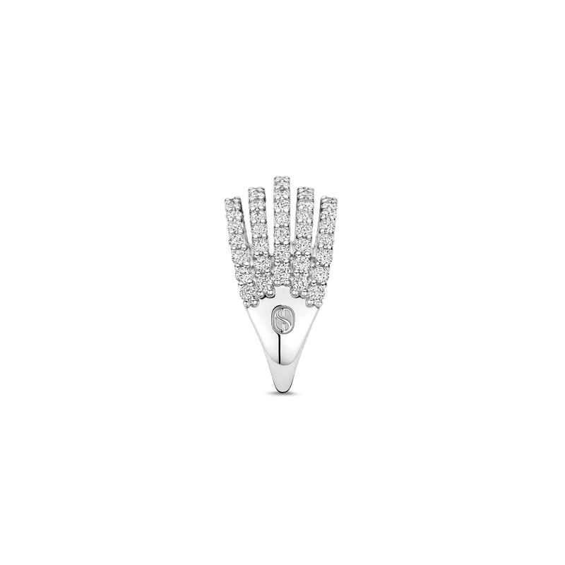 Stardust Zirconia Ring, L Model - Silver - 12425ZI