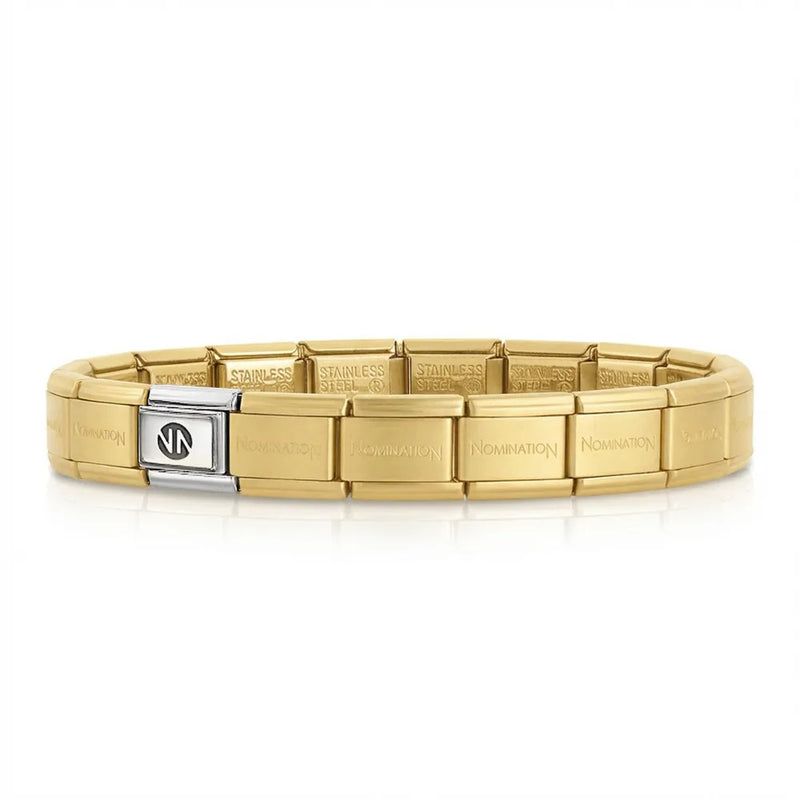 Composable Matte Gold Starter Bracelet, 18cm - 030001/SI/065