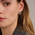 Structure Hoop Earrings - Silver - 78059ZI