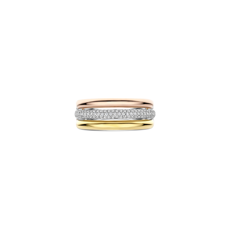 Tricolour Zirconia Ring - 12427TZ