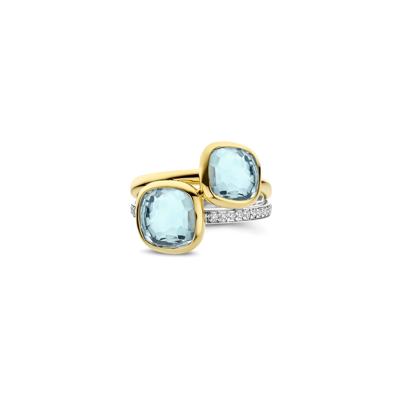 Double Cushion Ring - Gold - 12412TY