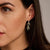 Double Cushion Earrings - Gold/Silver - 78054TY