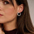 Twisted Zirconia Earrings - Silver - 78071ZI