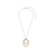 Layered Structure Necklace - Gold/Silver - 34127ZY/40