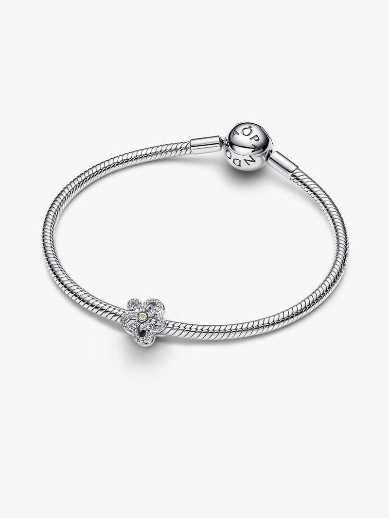 Flower CZ Charm - 14ct Gold Plating - 764480C01