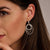 Layered Structure Hoop Earrings - Silver - 78067ZI
