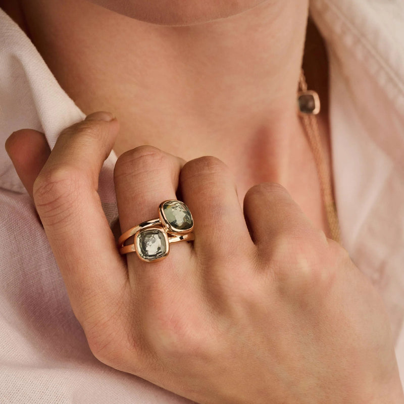 Double Cushion Ring - Rose Gold - 12413GR
