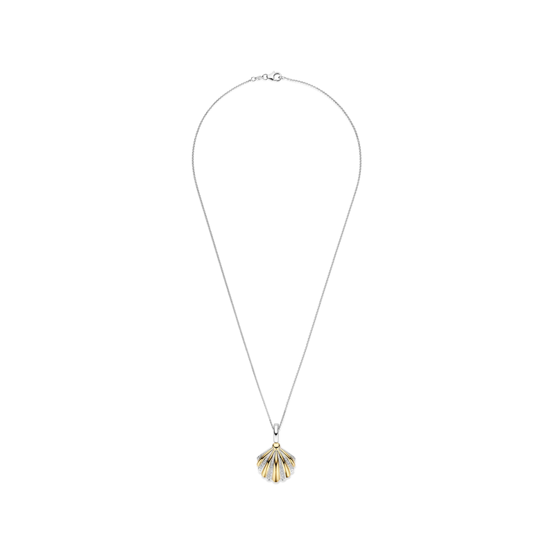 Shell Pendant Necklace - Gold - 6863ZY