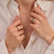 Rectangular Light Blue Zirconia Ring - Gold - 12420TY