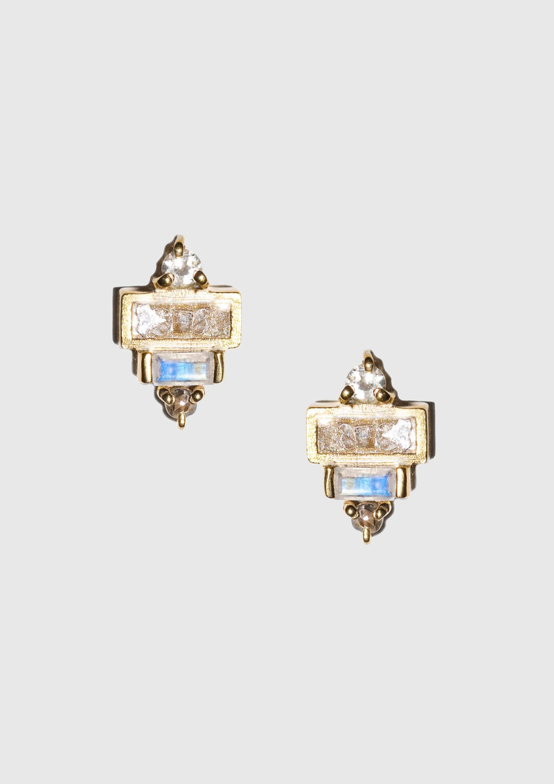 Neart Stud Earrings - Gold - ZOR-200-018
