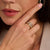 Organic Zirconia Ring - Gold/Silver - 12408ZY