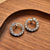Twisted Zirconia Earrings - Silver - 78071ZI