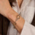 Connected Circle Bracelet - Silver/Gold - 23096ZY