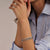 Zirconia Structure Bangle - Silver - 23094ZI