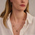 Layered Cushion Necklace - Rose Gold - 34122GR/50