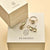 Double Cushion Drop Earrings - Rose Gold - 78055GR